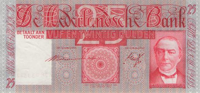 25 Gulden p50 19 3 1941